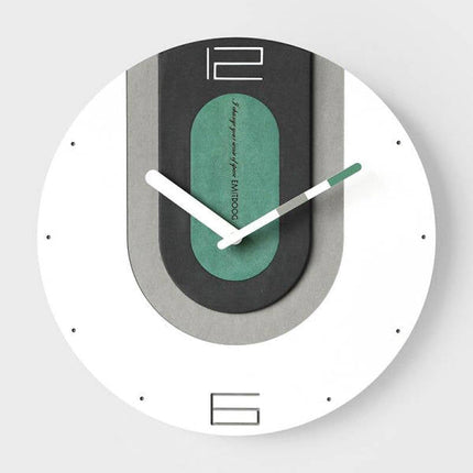 Moderne Design Wanduhr bunt geometrisch