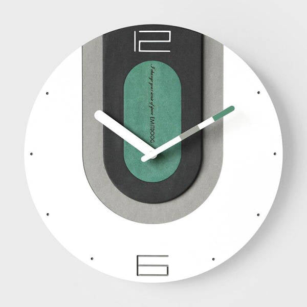 Moderne Design Wanduhr bunt geometrisch