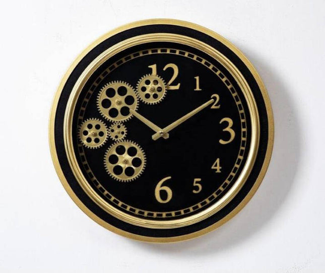 Wanduhr Industrial Design mit Zahnrädern