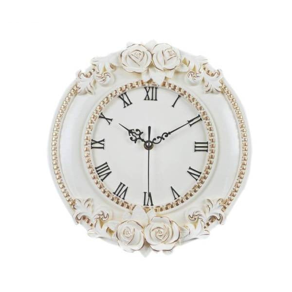 Barocke Wanduhr mit filigranen Rosen