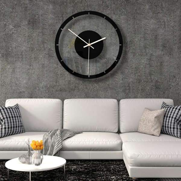Skandinavische Design Wanduhr minimalistisch