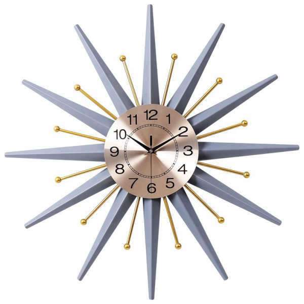 Große Retro Wanduhr im Starburst-Stil