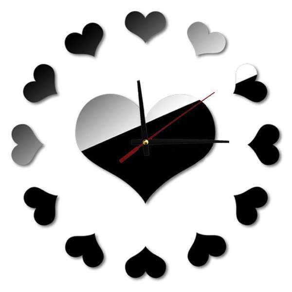 Große DIY Wanduhr in Herzform