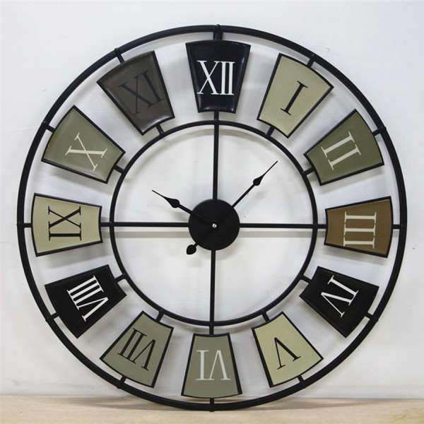XXL Industrie Wanduhr römische Ziffern