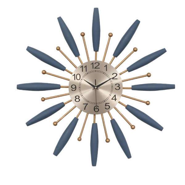 Große Designer Wanduhr im Retro Stil