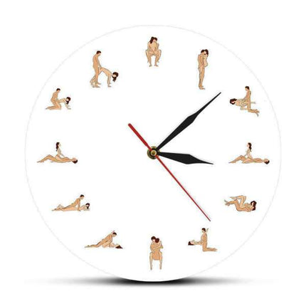 Moderne Wanduhr Kamasutra Design Geschenk
