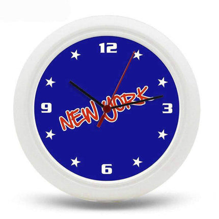 Moderne Wanduhr New York Sterne