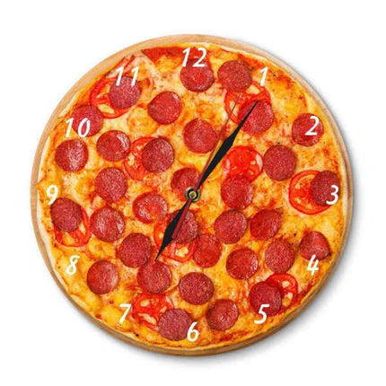 Küchenuhr im leckeren Pizza Design