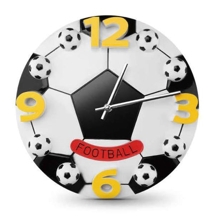 Wanduhr Fußball für Kinder Jungenzimmer