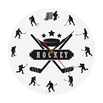 Wanduhr Eishockey für Sportfans Design