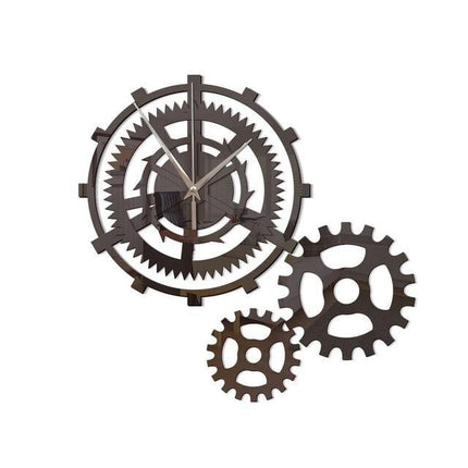 Dekorative Wanduhr mit sichtbarem Getriebe