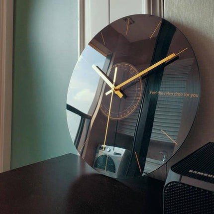 Künstlerische Wanduhr modernes Glas-Design
