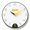 Gelbe Wanduhr