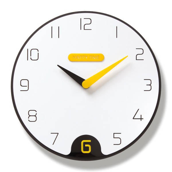Moderne skandinavische Design Wanduhr rund