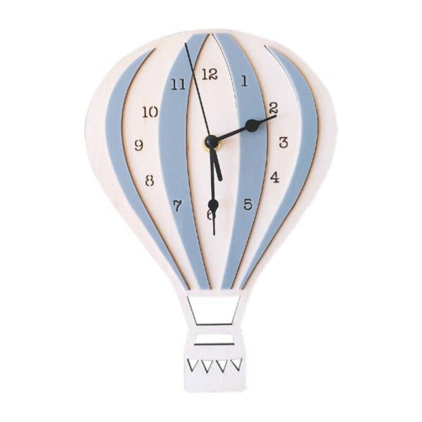 Originelle Wanduhr Heißluftballon skandinavisches Design