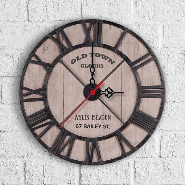 Große Old Town Wanduhr Vintage