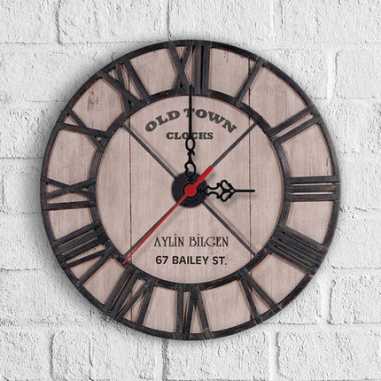 Große Old Town Wanduhr Vintage