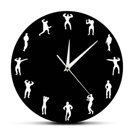 Lustige Wanduhr für Bodybuilder und Fitness