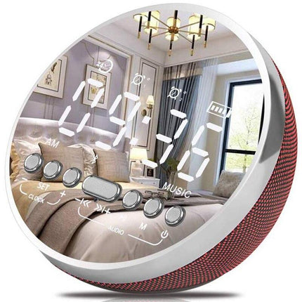 Digitaler Spiegelwecker mit Bluetooth Lautsprecher