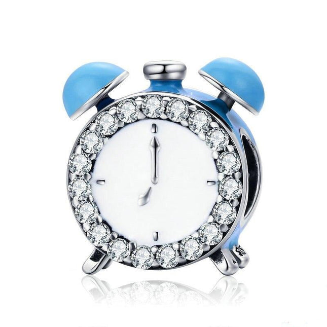 Charm Anhänger Wecker-Design für Armband