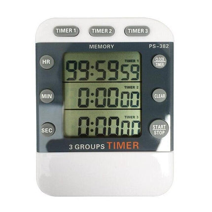 Digitaler Küchentimer mit dreifacher Stoppuhr