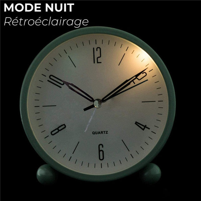 Geräuschloser analoger Wecker ohne Ticken